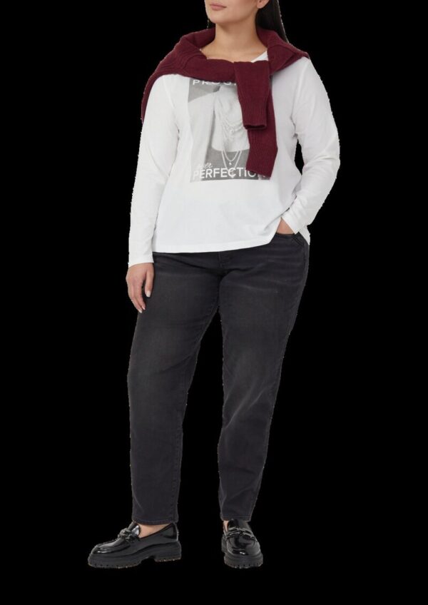 Weiches Langarmshirt mit Schmucksteinen