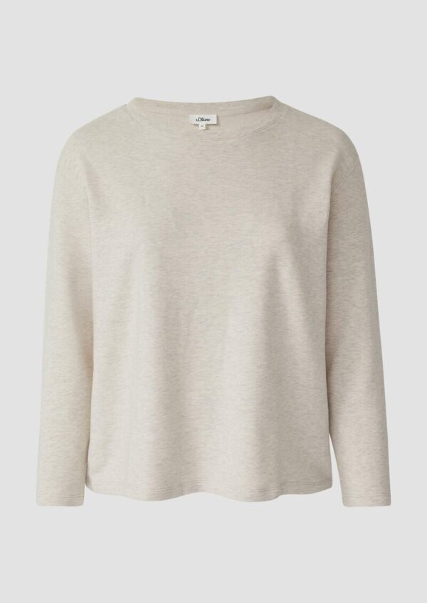 Leichter Sweat-Pullover mit Ziernähten