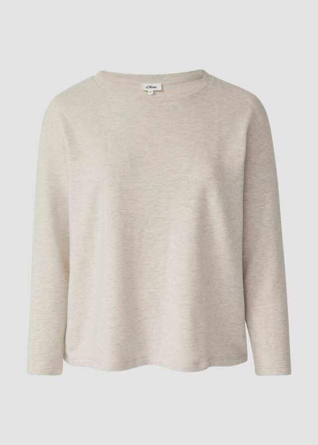 Leichter Sweat-Pullover mit Ziernähten