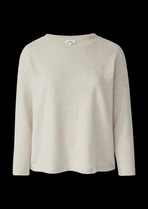 Leichter Sweat-Pullover mit Ziernähten