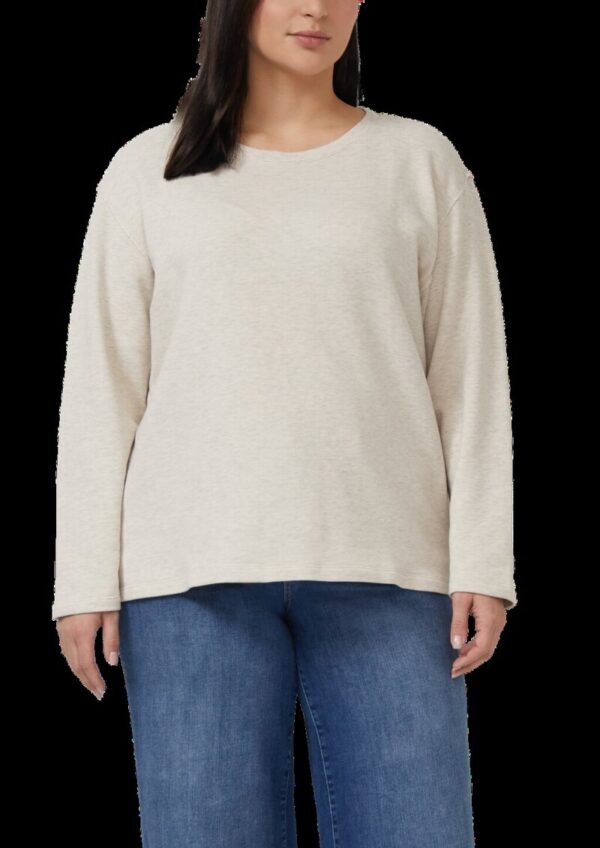 Leichter Sweat-Pullover mit Ziernähten