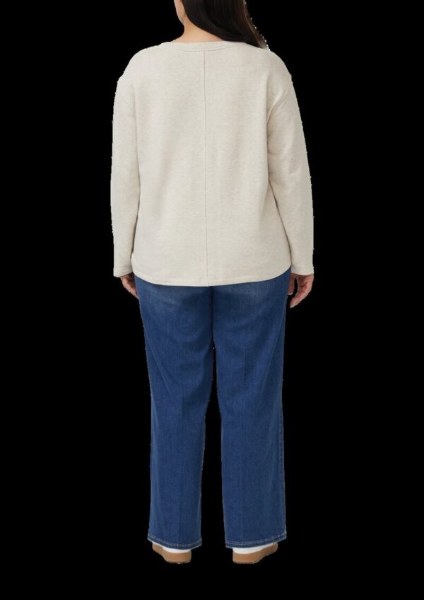 Leichter Sweat-Pullover mit Ziernähten