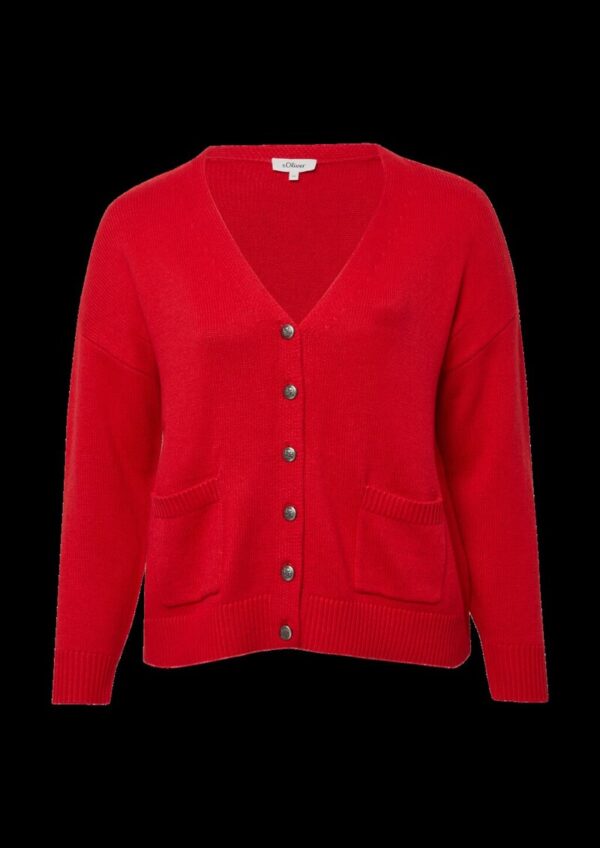 Cardigan aus Wollmix mit Metall-Knöpfen
