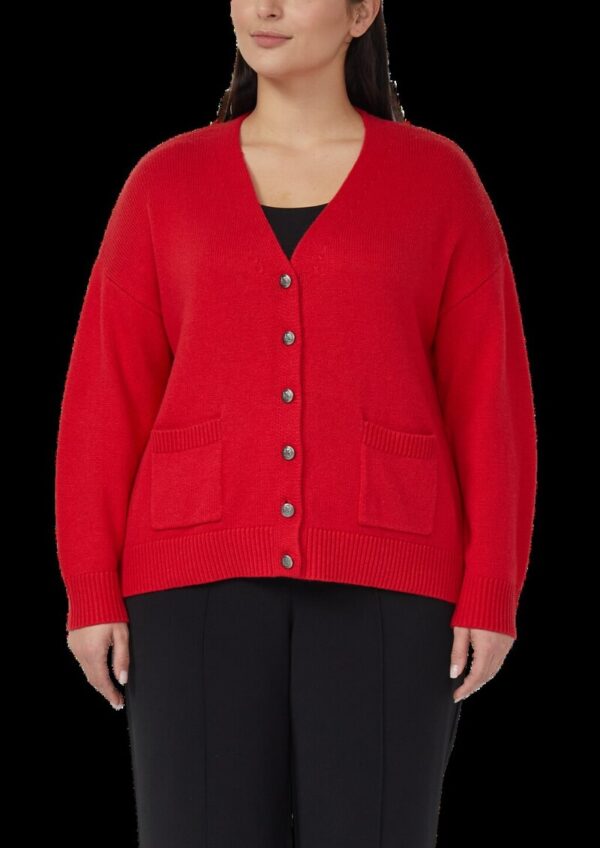 Cardigan aus Wollmix mit Metall-Knöpfen