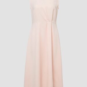 Ärmelloses Chiffon-Midikleid mit Rückenschlitz