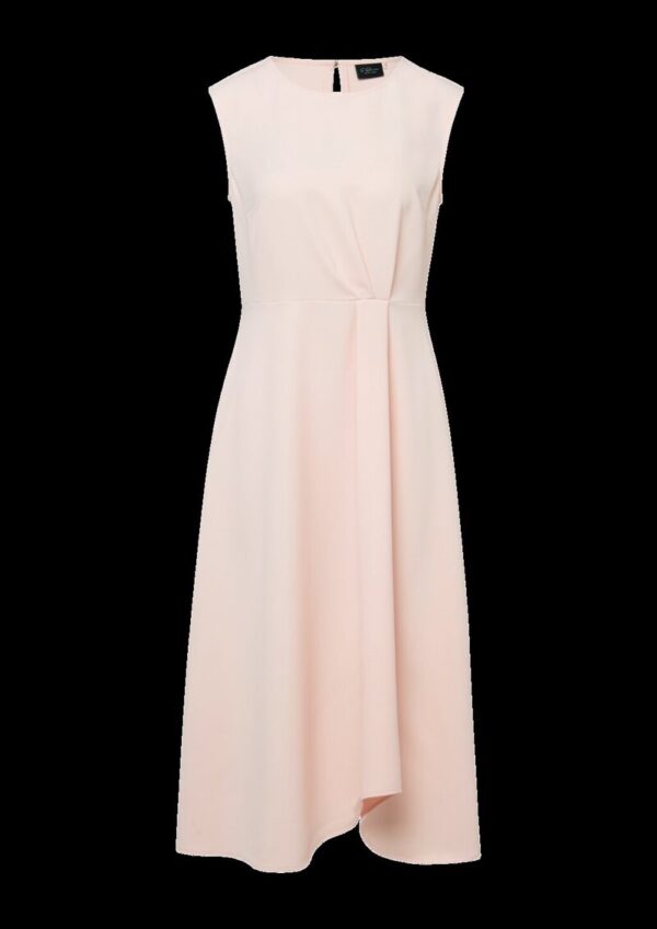 Ärmelloses Chiffon-Midikleid mit Rückenschlitz