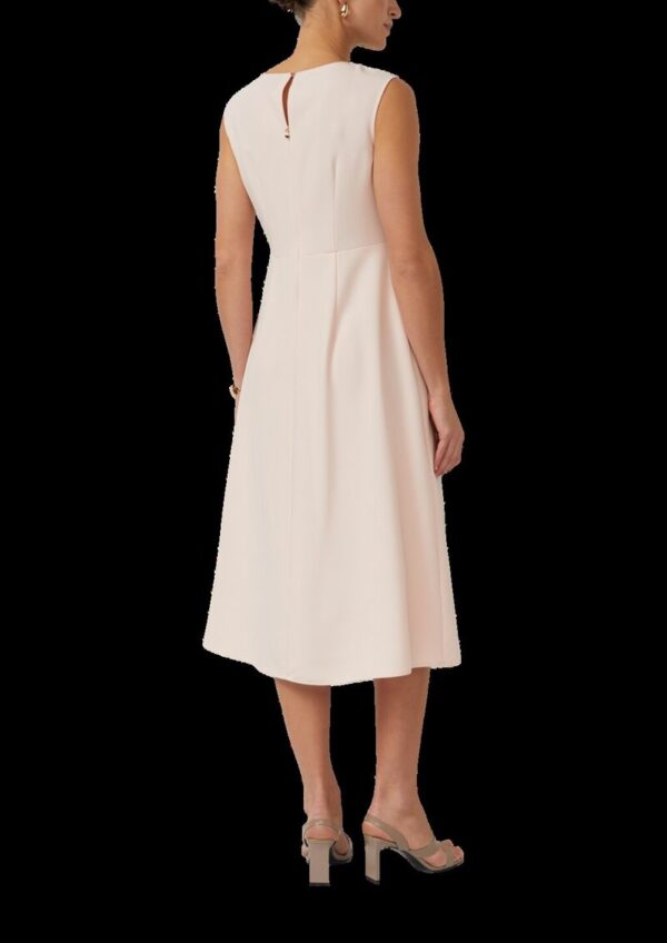 Ärmelloses Chiffon-Midikleid mit Rückenschlitz