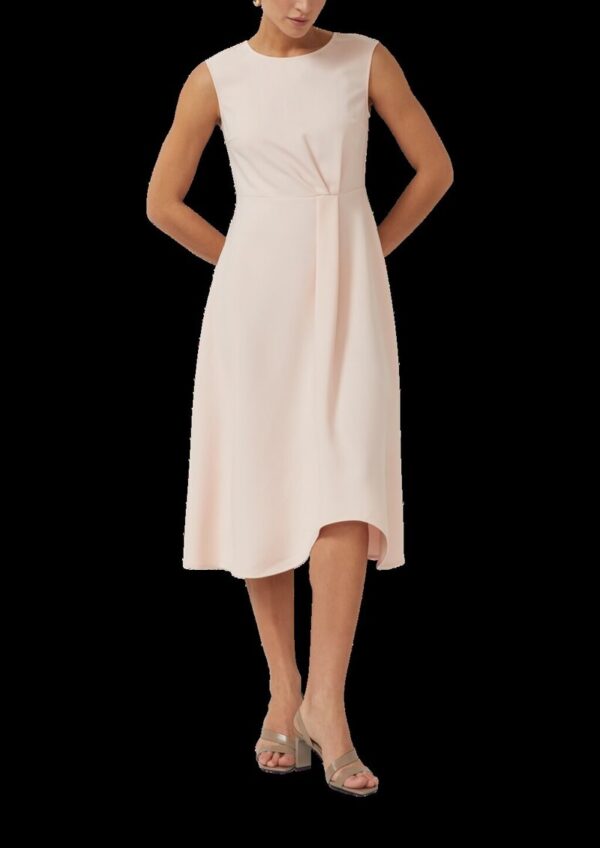 Ärmelloses Chiffon-Midikleid mit Rückenschlitz