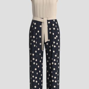 Ärmelloser Jumpsuit aus Chiffon