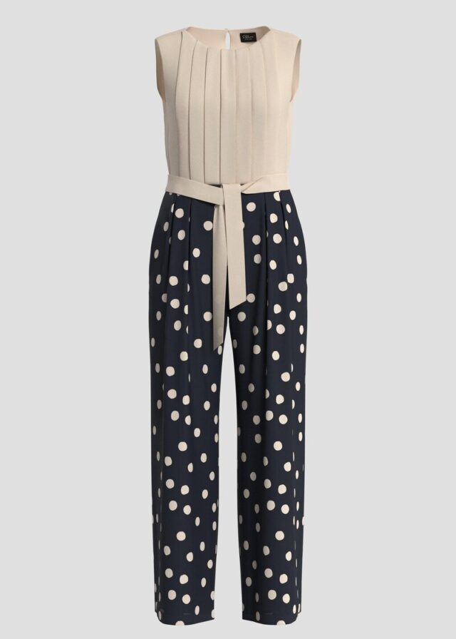 Ärmelloser Jumpsuit aus Chiffon