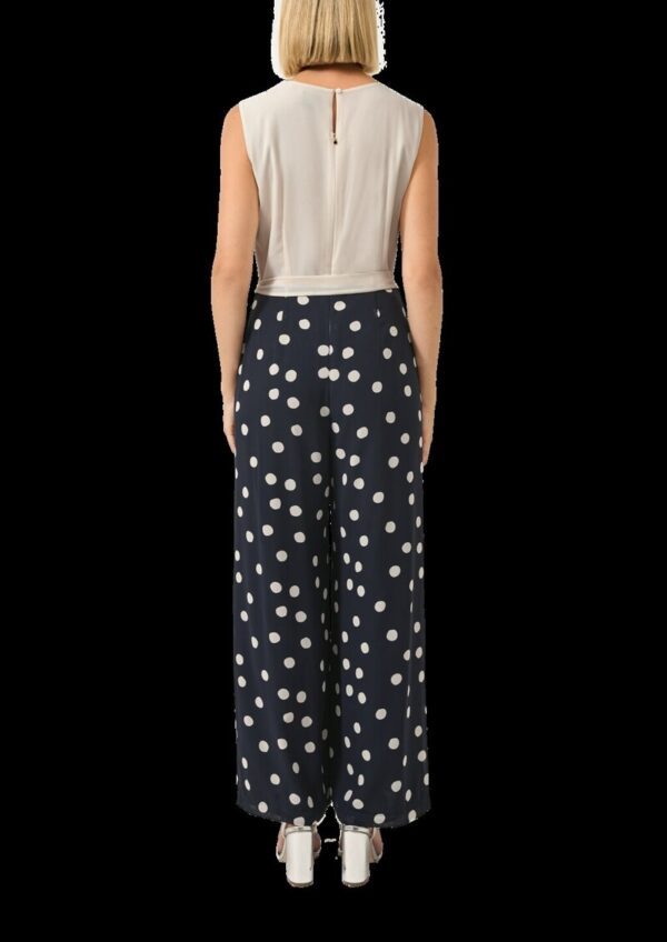 Ärmelloser Jumpsuit aus Chiffon