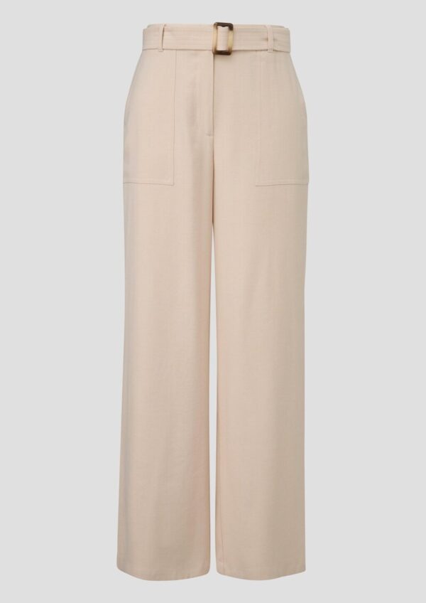 Wide-Leg-Hose mit Elastikeinsatz