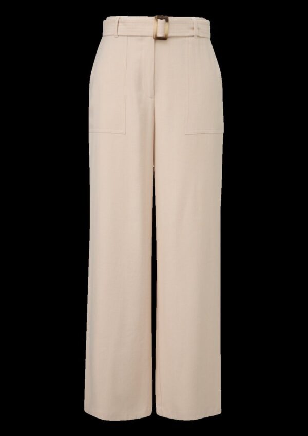 Wide-Leg-Hose mit Elastikeinsatz