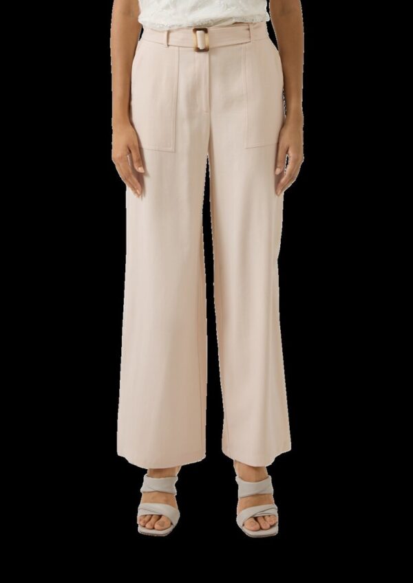 Wide-Leg-Hose mit Elastikeinsatz