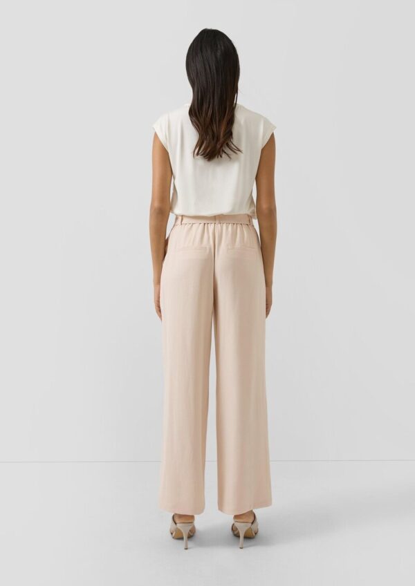 Wide-Leg-Hose mit Elastikeinsatz