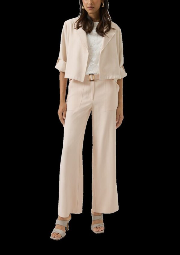 Wide-Leg-Hose mit Elastikeinsatz