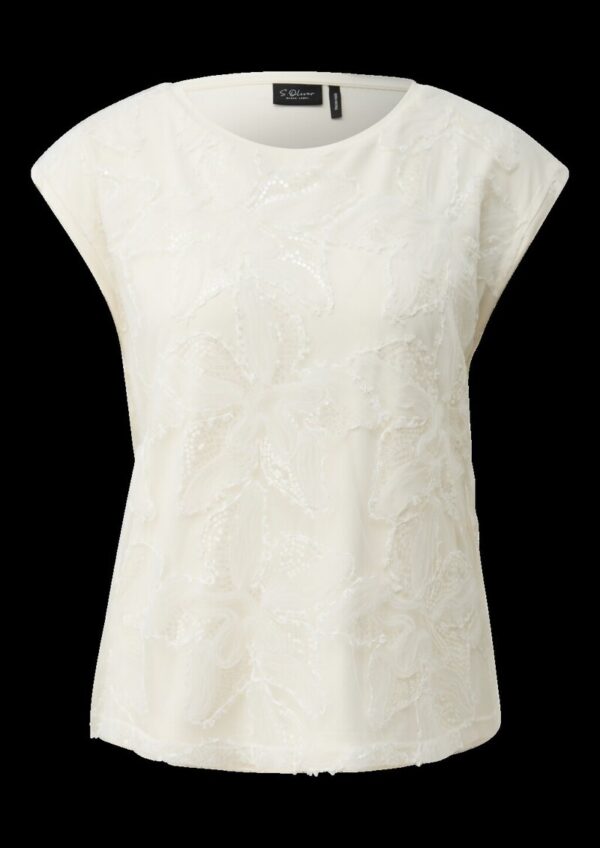 Ärmelloses Jersey-T-Shirt mit Rundhalsausschnitt im Regular Fit