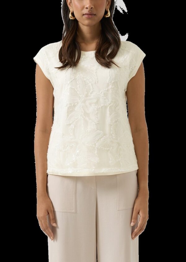 Ärmelloses Jersey-T-Shirt mit Rundhalsausschnitt im Regular Fit