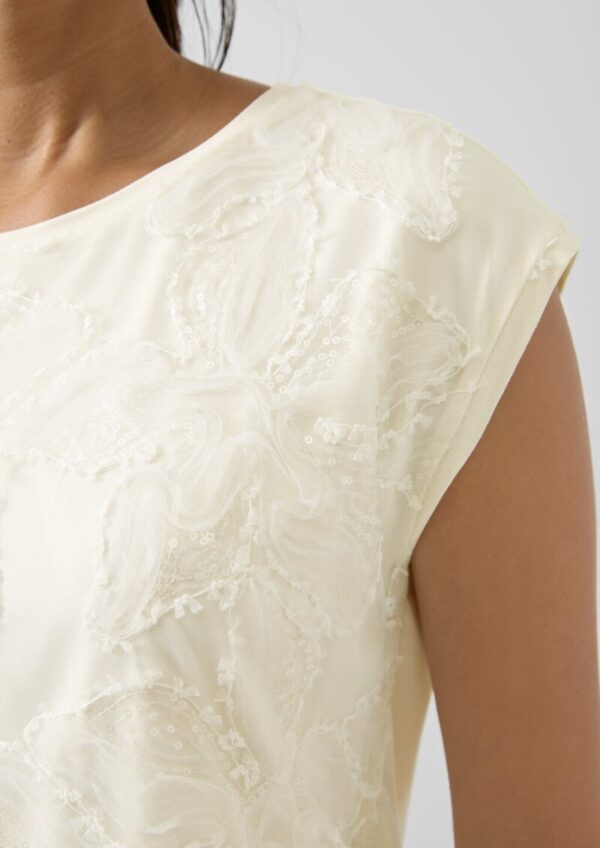 Ärmelloses Jersey-T-Shirt mit Rundhalsausschnitt im Regular Fit