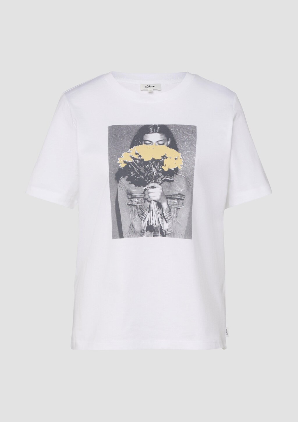 Baumwoll-T-Shirt mit Frontprint