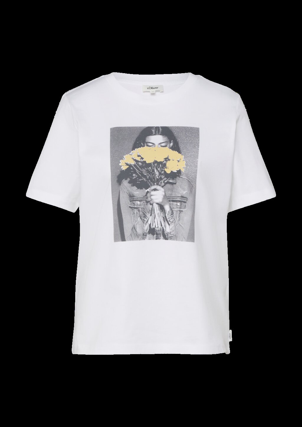 Baumwoll-T-Shirt mit Frontprint