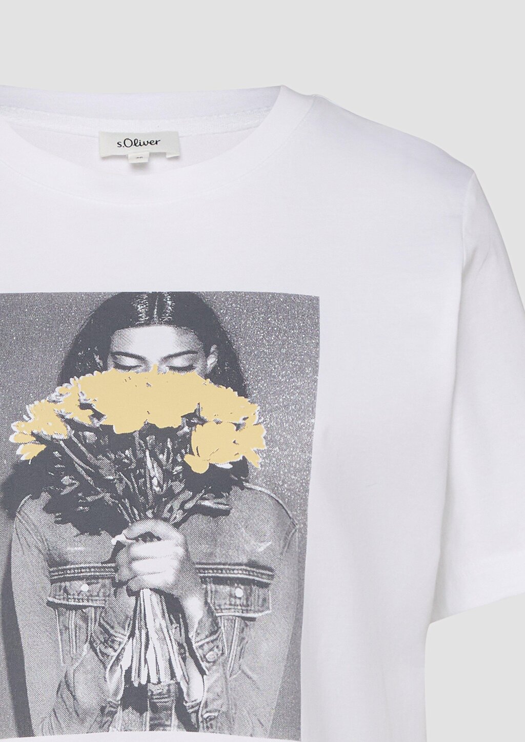 Baumwoll-T-Shirt mit Frontprint