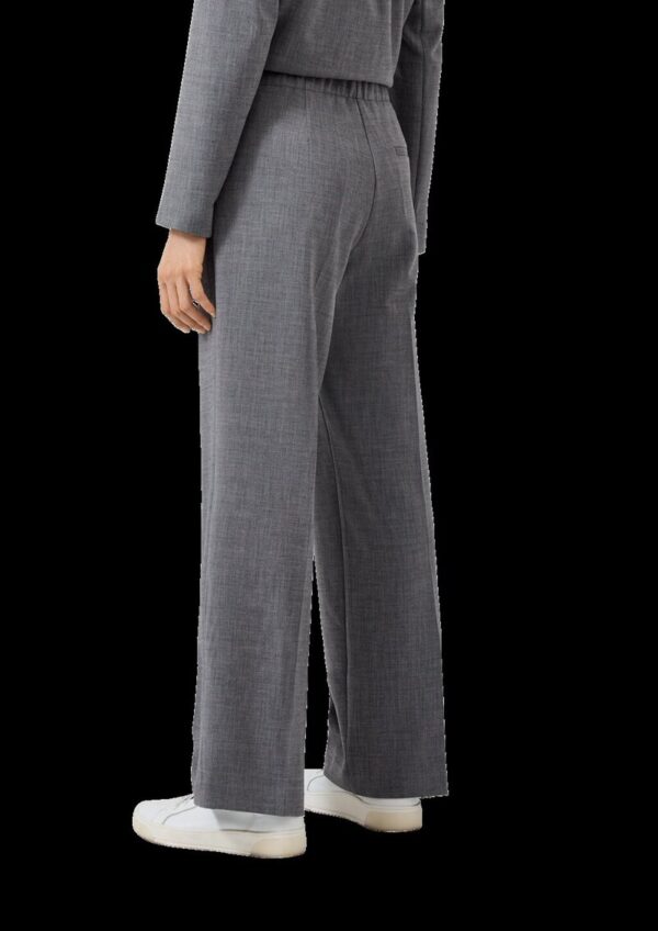 Chambray-Hose mit Wide Leg und Elastikbund