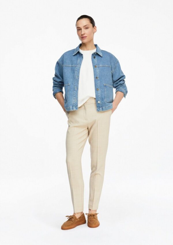 Strukturierte Cigarette-Pants