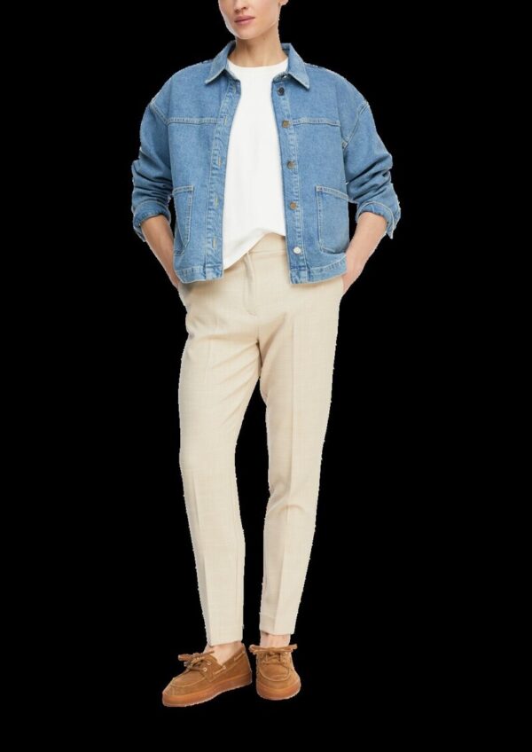 Strukturierte Cigarette-Pants