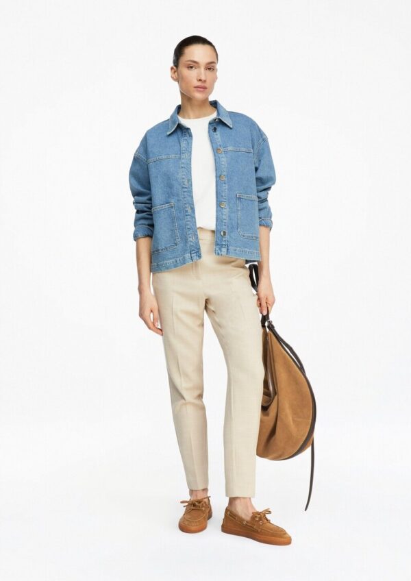 Strukturierte Cigarette-Pants