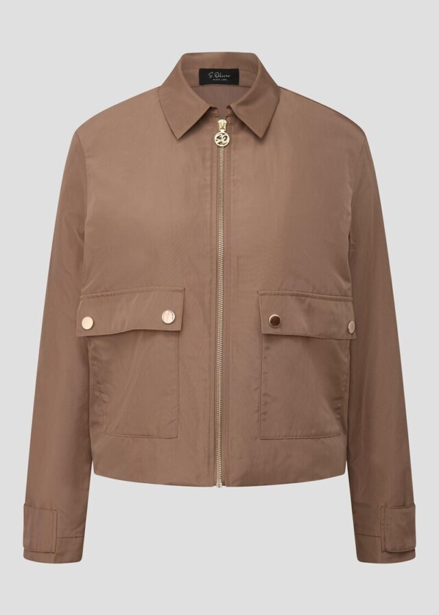 Jacke im Relaxed Fit mit Memory-Shape und Smok-Detail