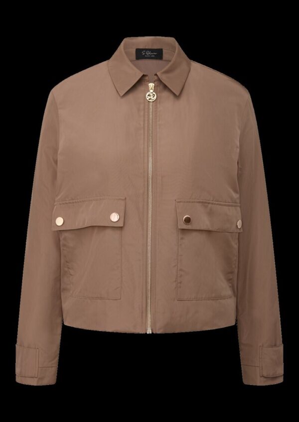 Jacke im Relaxed Fit mit Memory-Shape und Smok-Detail