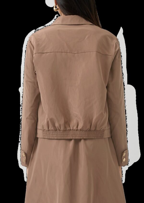 Jacke im Relaxed Fit mit Memory-Shape und Smok-Detail