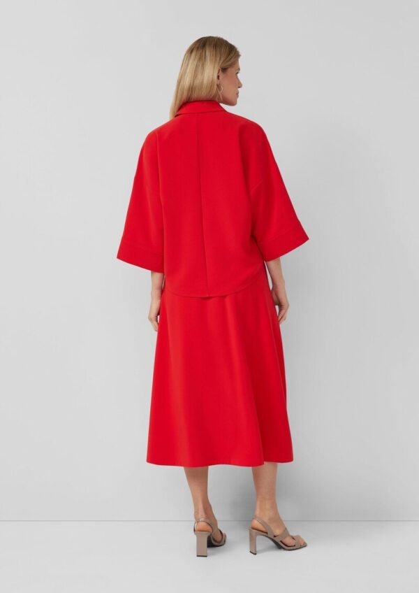 Festliche Crêpe-Bluse mit 3/4-Ärmeln