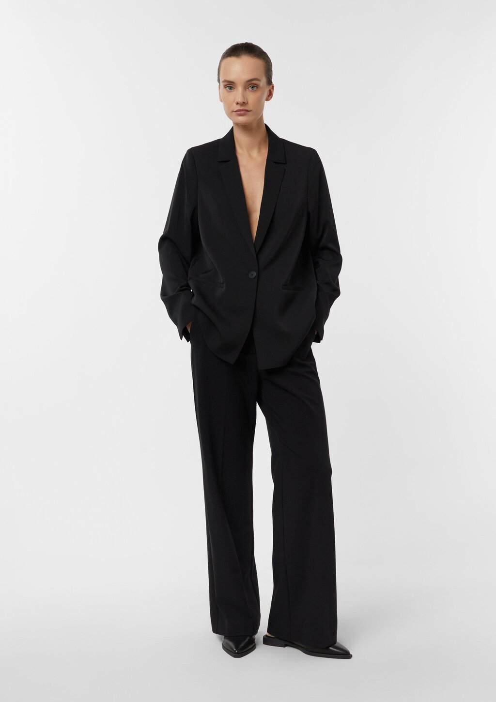 Marlenehose aus fließendem Jersey