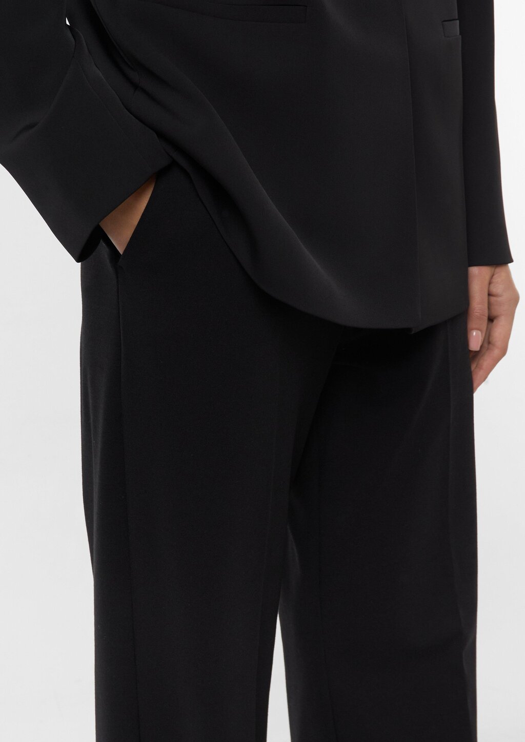 Marlenehose aus fließendem Jersey