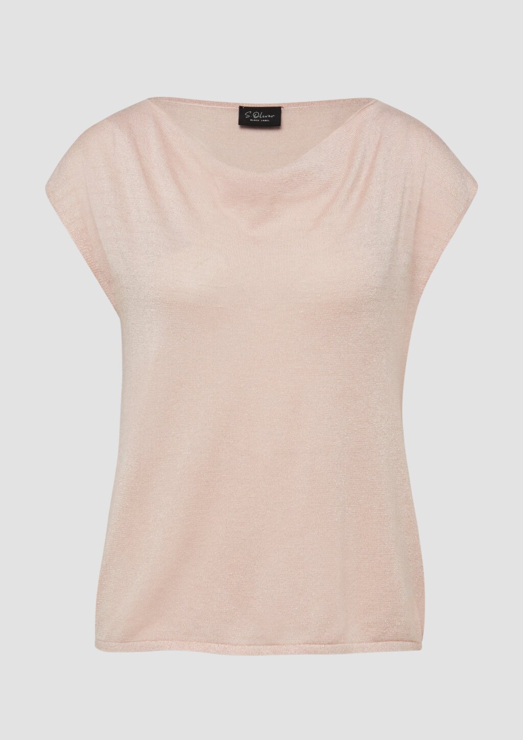 Leichter Feinstrick-Pullunder mit Metallic-Garn