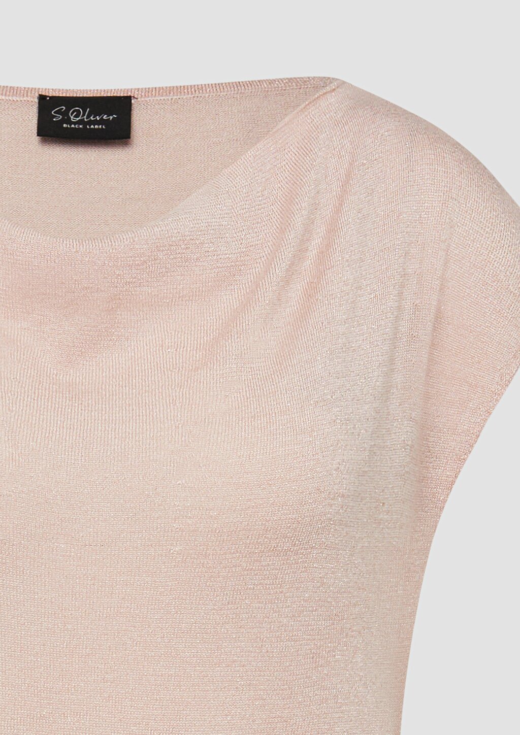 Leichter Feinstrick-Pullunder mit Metallic-Garn