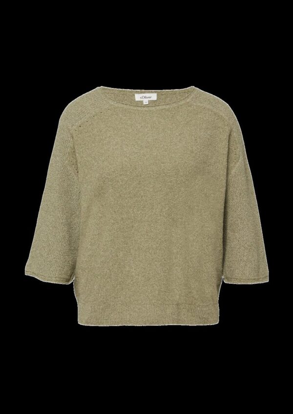 Raglan-Strickpullover aus Bouclé