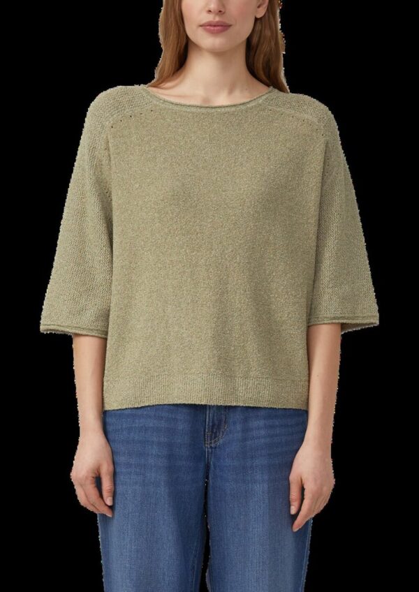 Raglan-Strickpullover aus Bouclé