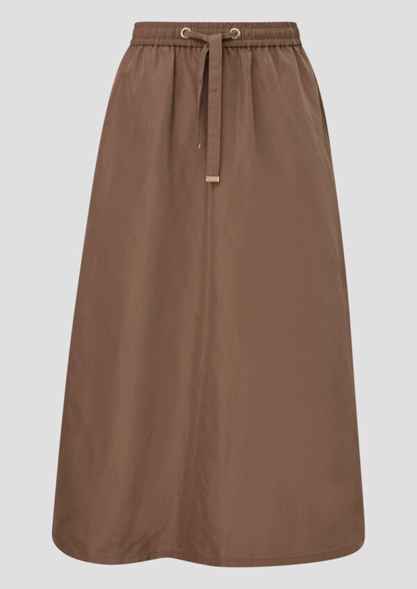 Langer Rock mit Rüschen und Elastikbund