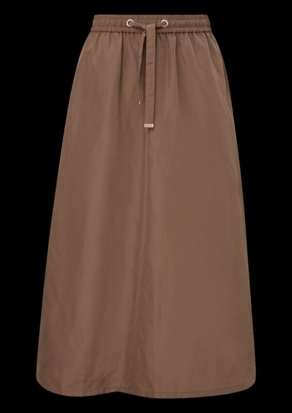 Langer Rock mit Rüschen und Elastikbund