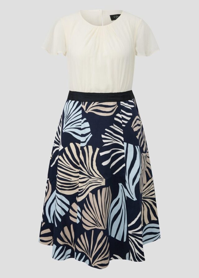 Elegantes Etuikleid mit Popeline-Rock