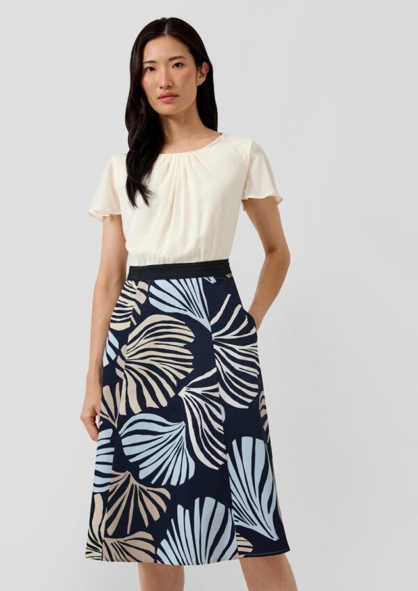 Elegantes Etuikleid mit Popeline-Rock