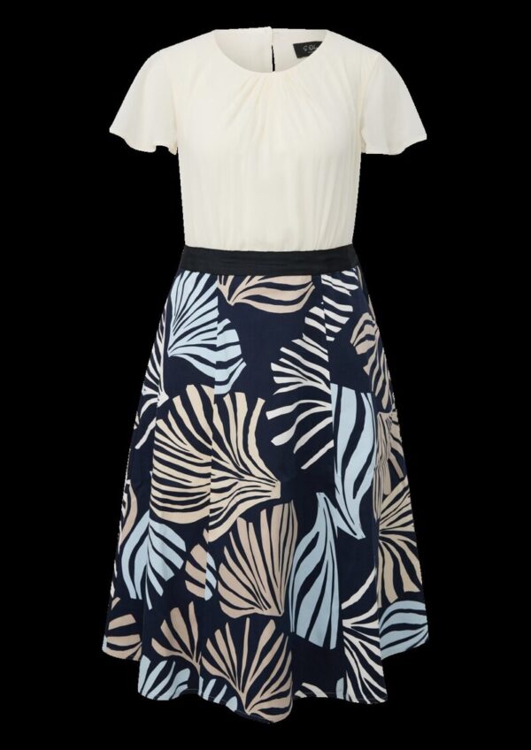 Elegantes Etuikleid mit Popeline-Rock