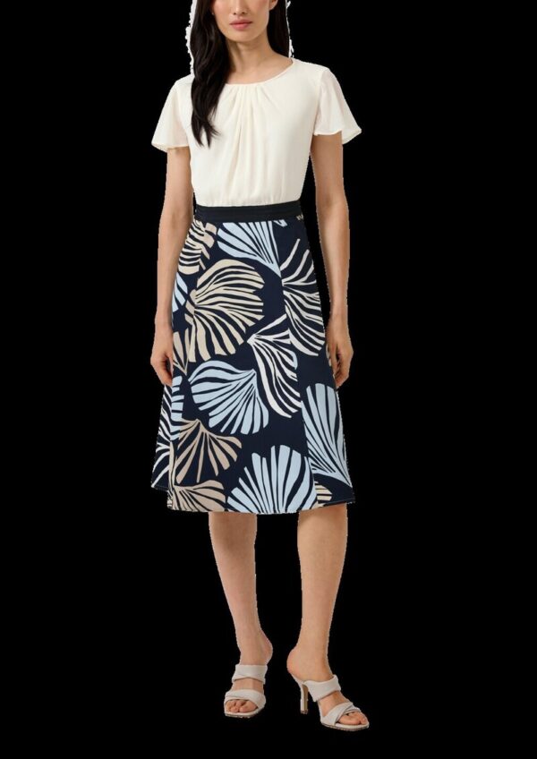 Elegantes Etuikleid mit Popeline-Rock