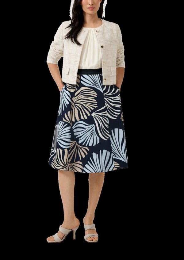 Elegantes Etuikleid mit Popeline-Rock