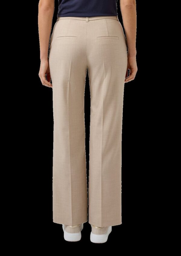 Wide-Leg-Hose aus Viskosemix mit Bindegürtel