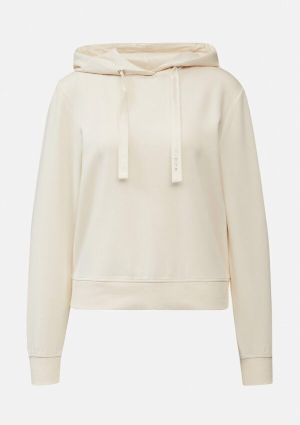 Sweatshirt mit Kapuze und Schmucksteinchen