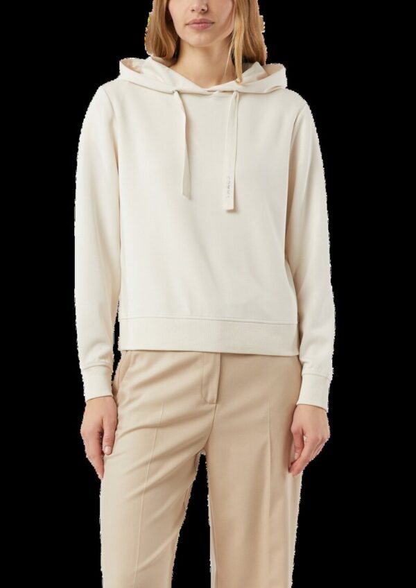 Sweatshirt mit Kapuze und Schmucksteinchen